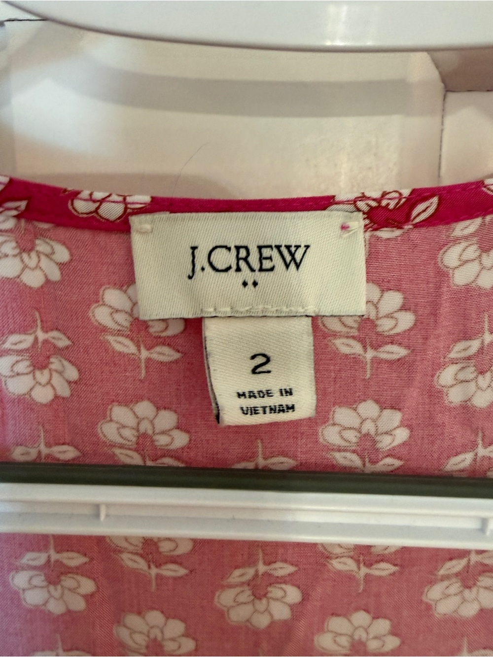J. Crew Re-Imagined Pink Floral V-Neck Sleeveless Midi Dress 25488 - Picture 7 of 11